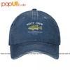 Salty Crew Bigmouth Washed Denim Baseball Cap Trucker Hats Sports Harajuku