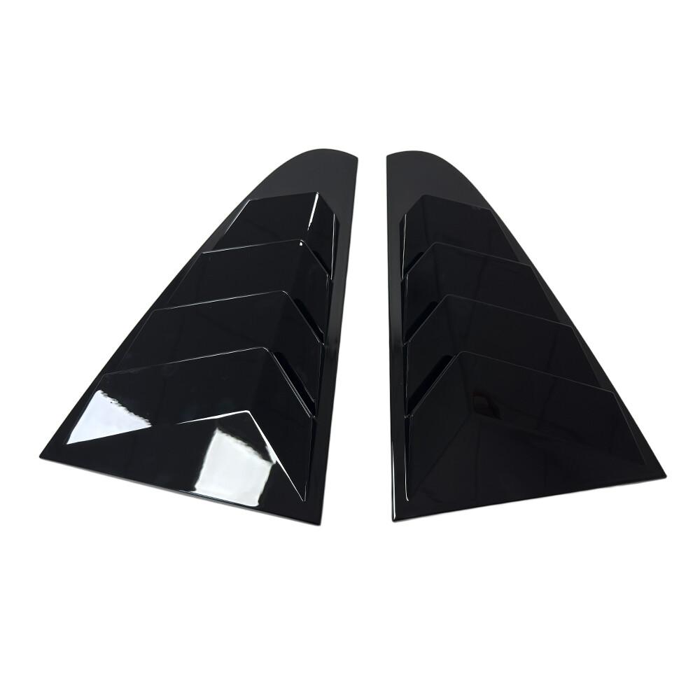 

For Volkswagen VW CC 2010-2018 2x Rear Louver Window Side Shutter Cover Trim Vent Scoop ABS Gloss Black Accessories Car Sticker Gloss Black