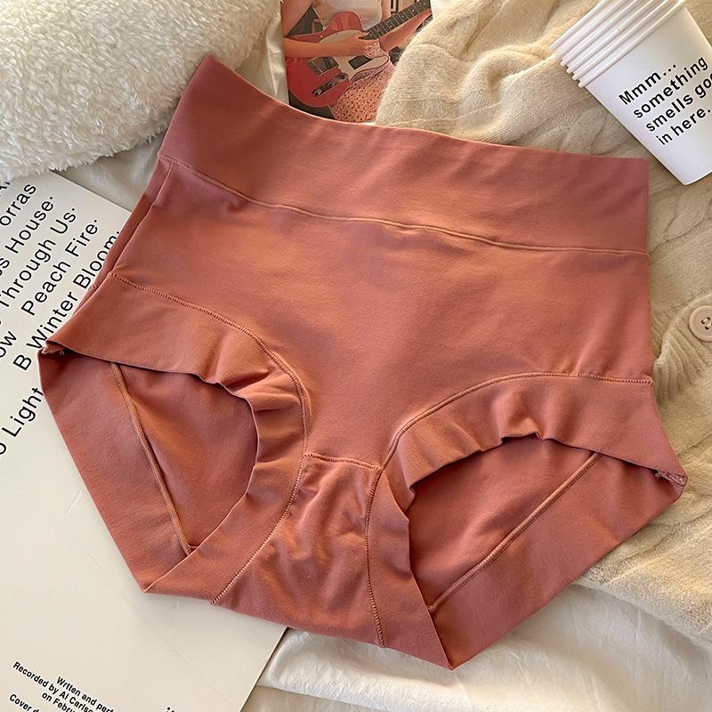 

Ladies Spring and Autumn High Waist Abdominal Girdle Waist Hip Hip Cotton Crotch Triangle Briefs XL темно-червоний колір
