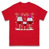 Christmas Wine Glasses Christmas T Shirt Tshirt Mens Womens Unisex Tops Tees