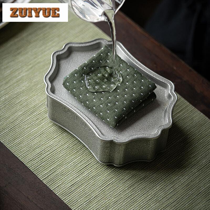 Chinese Cotton Linen Tea Cloth Tea Ceremony Accessories Water-absorbing Tea Towel Thickened Heat Towell Pad Cleaning Napkins Rag