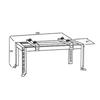 Support pour climatiseur - maclean - mc-864 - charge max 100 kg - largeur réglable 280-870 mm - acier blanc
