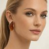 Nieregularne Kolczyki Żywiczne Kolorowe Pozłacane Kolczyki Studs Nowe Geometryczne Kolczyki Y2K