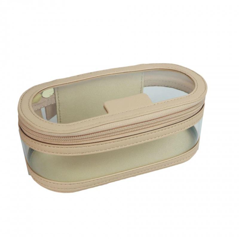 Double-Layer Makeup Bag: Mother-Child Transparent Travel Wash Bag with Wet/Dry Separation