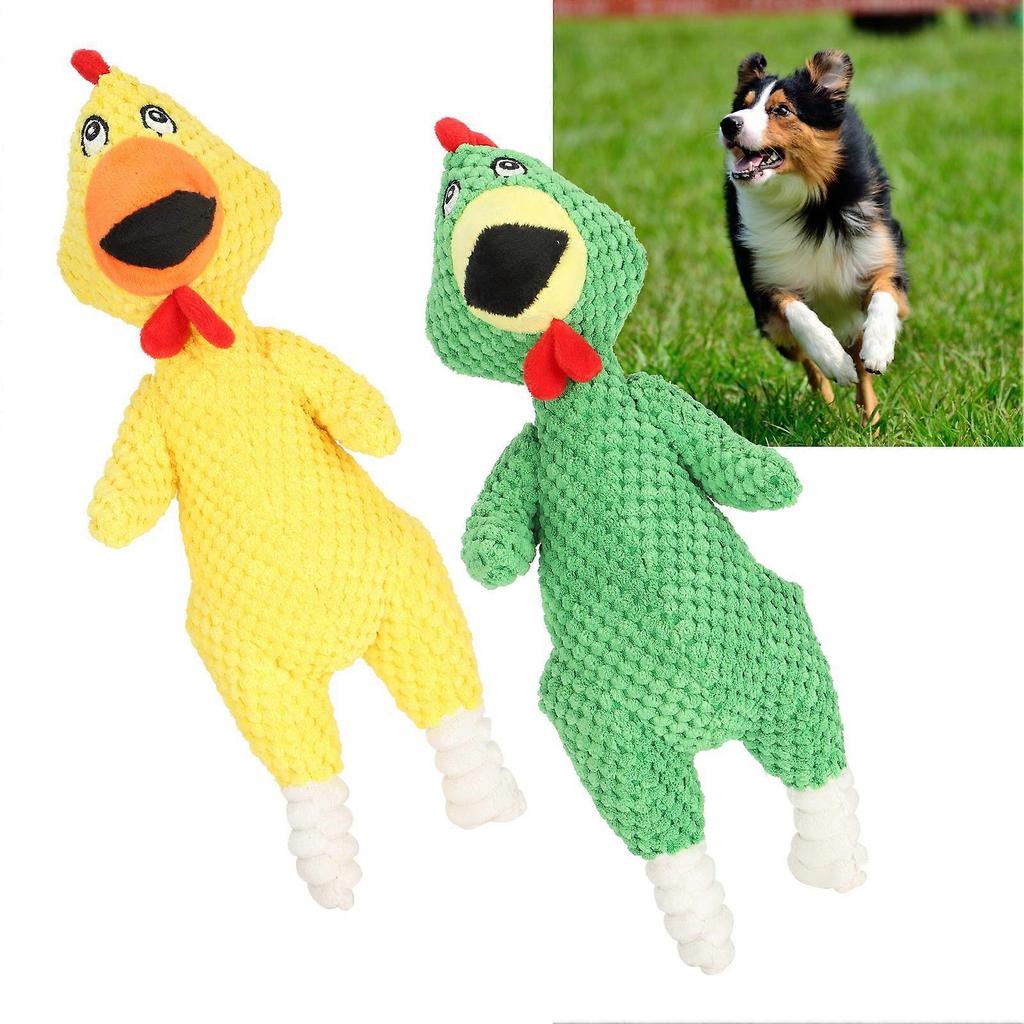 Funny Dog Squeaky Chicken Plush Chew Toys Pet Play Interactive Toys Pets Supplies