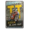 Vintage Metal Sign Motorcycle Poster Decor TT Racing Metal Tin Plate Living Room Wall Garage People's Cave Restaurant Art Decor
