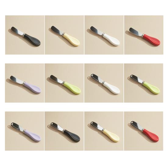 Scraper Wide Smooth Cutter Apply Jam Evenly Spreader Colorful Macaron Handle Kitchen Tool for Cheese Butter Jam