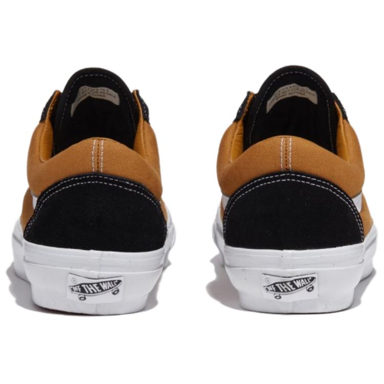 Vans Old Skool Series Comfortable Versatile Low-Top Canvas Shoes Unisex Sneakers Yellow VN000CNGD3W1