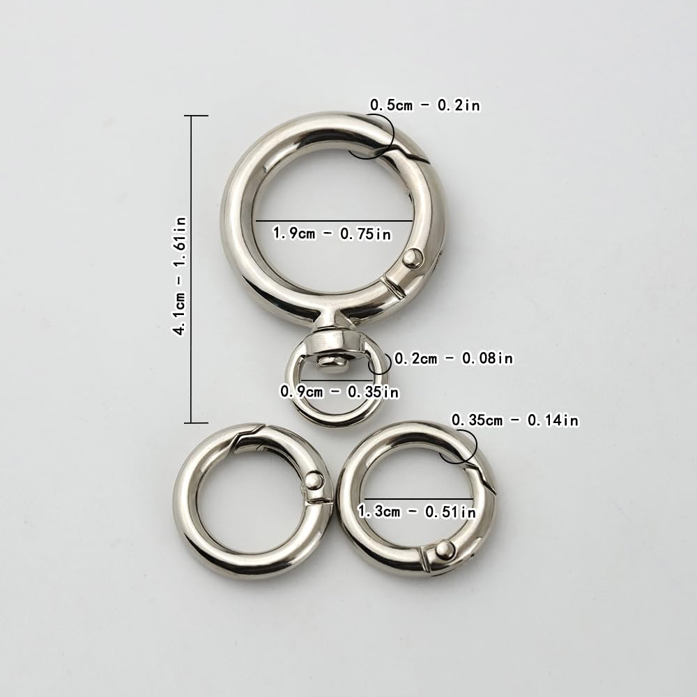 FUSSED Motorcycle Key Chain, Bicycle Key Ring, Car Keychain, Carabiner Hook, Lightweight, Long Lasting,