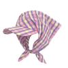 Driving Korean Style Headscarf Baseball Hat Plaid Breathable Triangle Headscarf Hat Sunshade Cotton Strappy Bandana Cap Women
