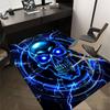1PC Cyberpunk Skull Anti-slip carpet, suitable for Office, bedroomand playrooms. It can also be used as a sofa footrest cover-R66