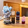 1pc Acrylic Hair Ribbon Organizer Multipurpose Jewelry Hair Loop Storage Rack Hair String Display Rack Transparent Headband Rack