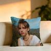 Hot Actress MMaya Hawke Square DoubleSided printed Pillow Case Bedroom Bedside Pillow Sofa Cushion Cover