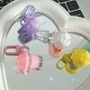 Bag Pendant Mini Pearl Milk Tea Keychain Car Keychains Resin Keychain  Couple