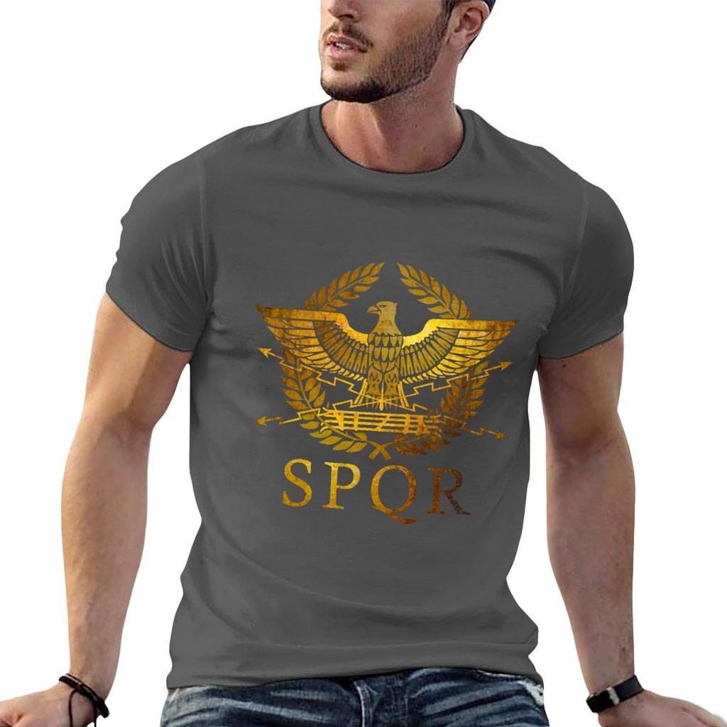 SPQR Sentus Populusque Rmnus TShirt Breathable Workout Short Sleeve Top