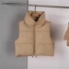 Short Down Cotton Vest 2025 New Solid Color Autumn and Winter Vest Jacket