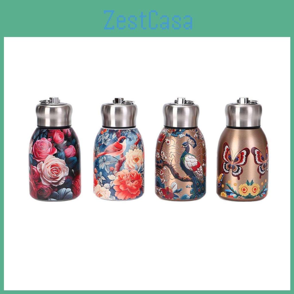 Thermos Steel 316 Highvalue Stainless Cup Guochao Portable Mini Little Fat Ding Creative Retro Painted Gift Water Cup