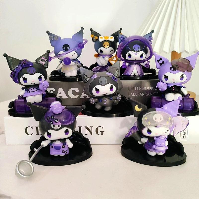 Kawaii  Kuromi Werewolf Series Figures, Collectible  Model Toys Desktop Ornament For Fans Gift Home Decor