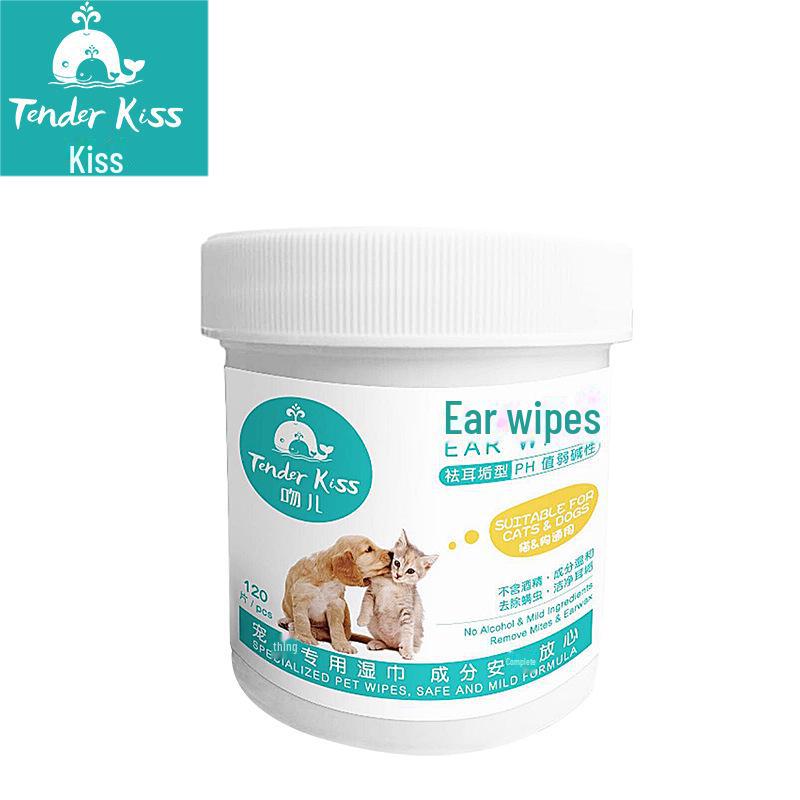 

Салфетки для удаления ушной серы у кошек и собак, 120 шт. 120 pieces