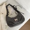 Small design texture bag 2025 new daily simplicity with summer leisure single shoulder folds crossbody armpit