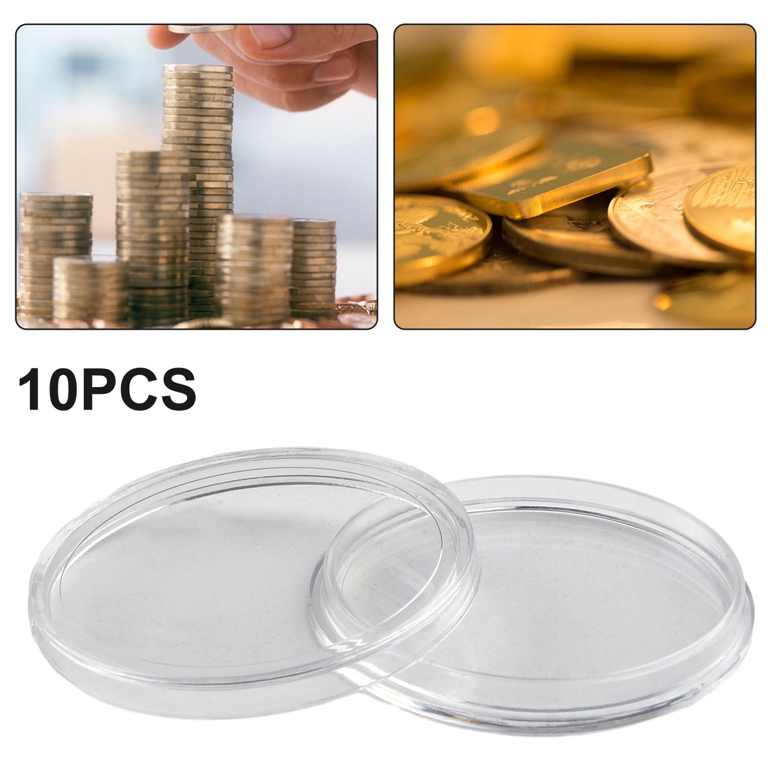 10PCS The Inside Diameter Of 38/50mm Collection Holder Coin Storage Collection Box Provide Safe Protection For Coin Collection 38mm