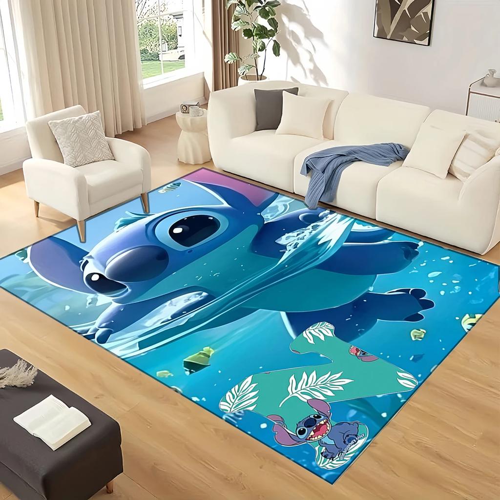 27 Style Lilo Stitch 2 Monster Cartoon Carpet Rug for Living Room Bedroom Home Sofa Decoration,kids Play Non-slip Floor Mat