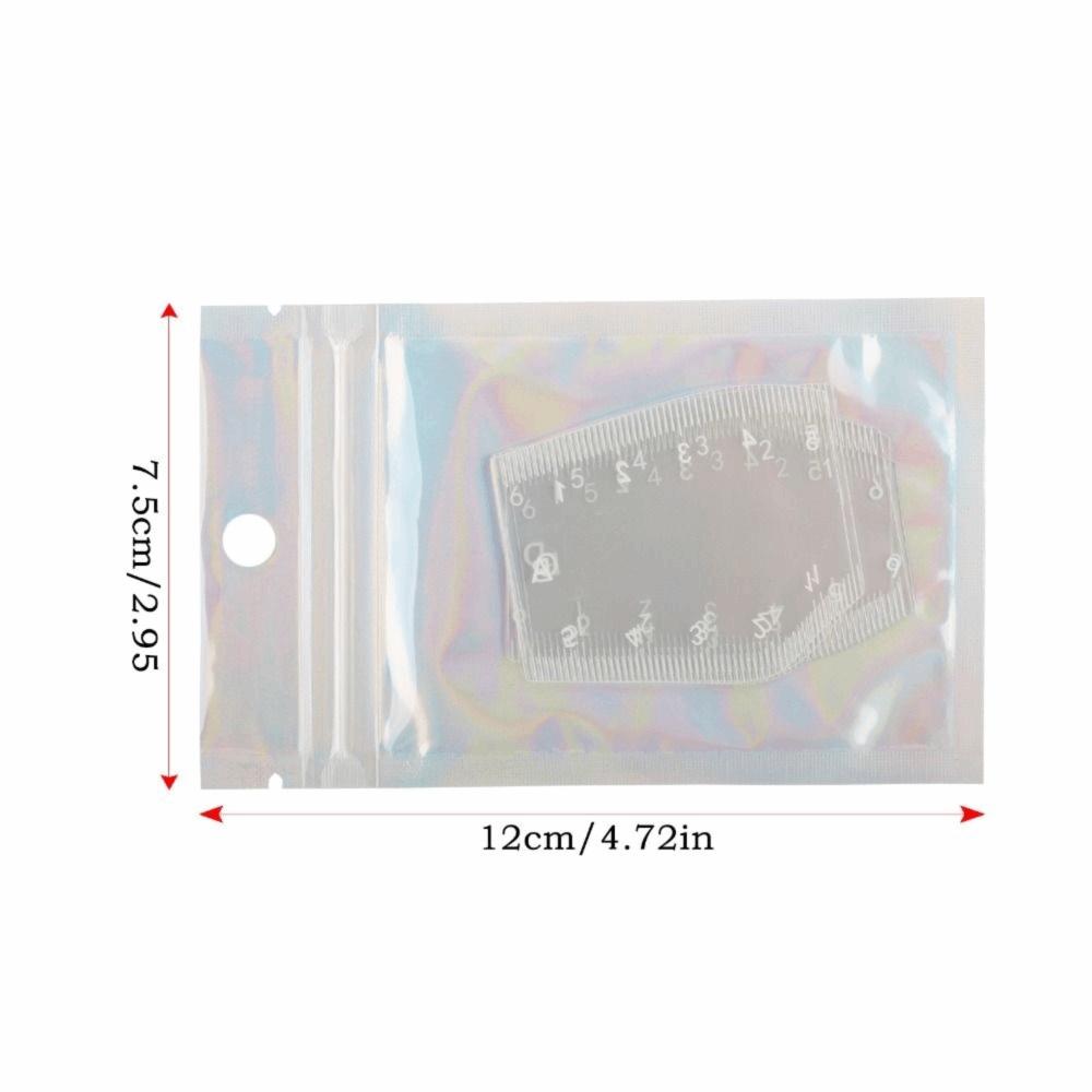 5Pcs New Fast Drawing Eyebrow Desgin Ruler Reusable PVC Thrushcross Cards Shaping Eyebrow Tattoo Mapping Ruler for Beginner