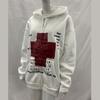 European and American Personalized Printed Pattern Street Retro Trend Loose Long Sleeved Hoodie