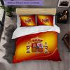 Set Lenzuola Calcio Spagna 3 Pezzi Morbida Copripiumino in Microfibra con Federe per Camera da Letto