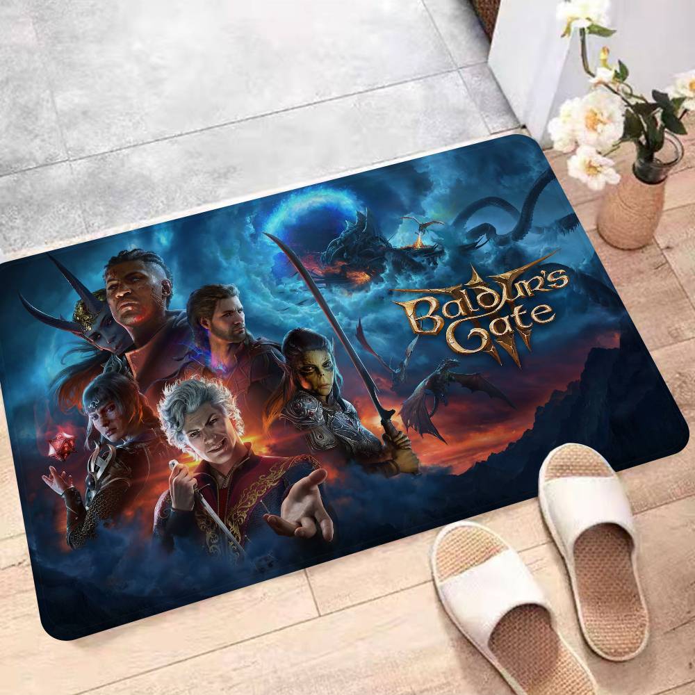 Game Baldurs Gate Floor Mat Non-Slip Laundry Room Mat Laundry Decor Balcony Child Living Room Bedside Mats