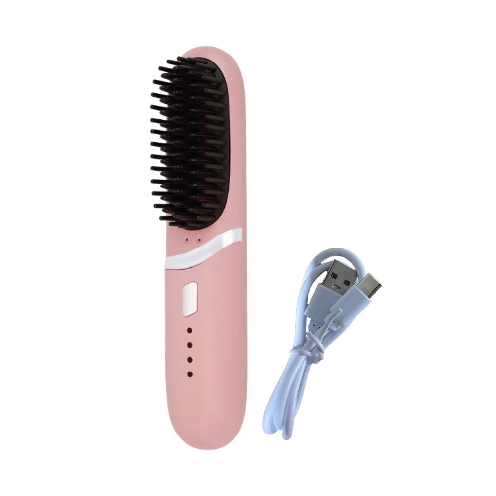 Straight Roll Dual-Purpose Charging Straight Hair Comb Long Lasting Electric Hot Comb  Gifts