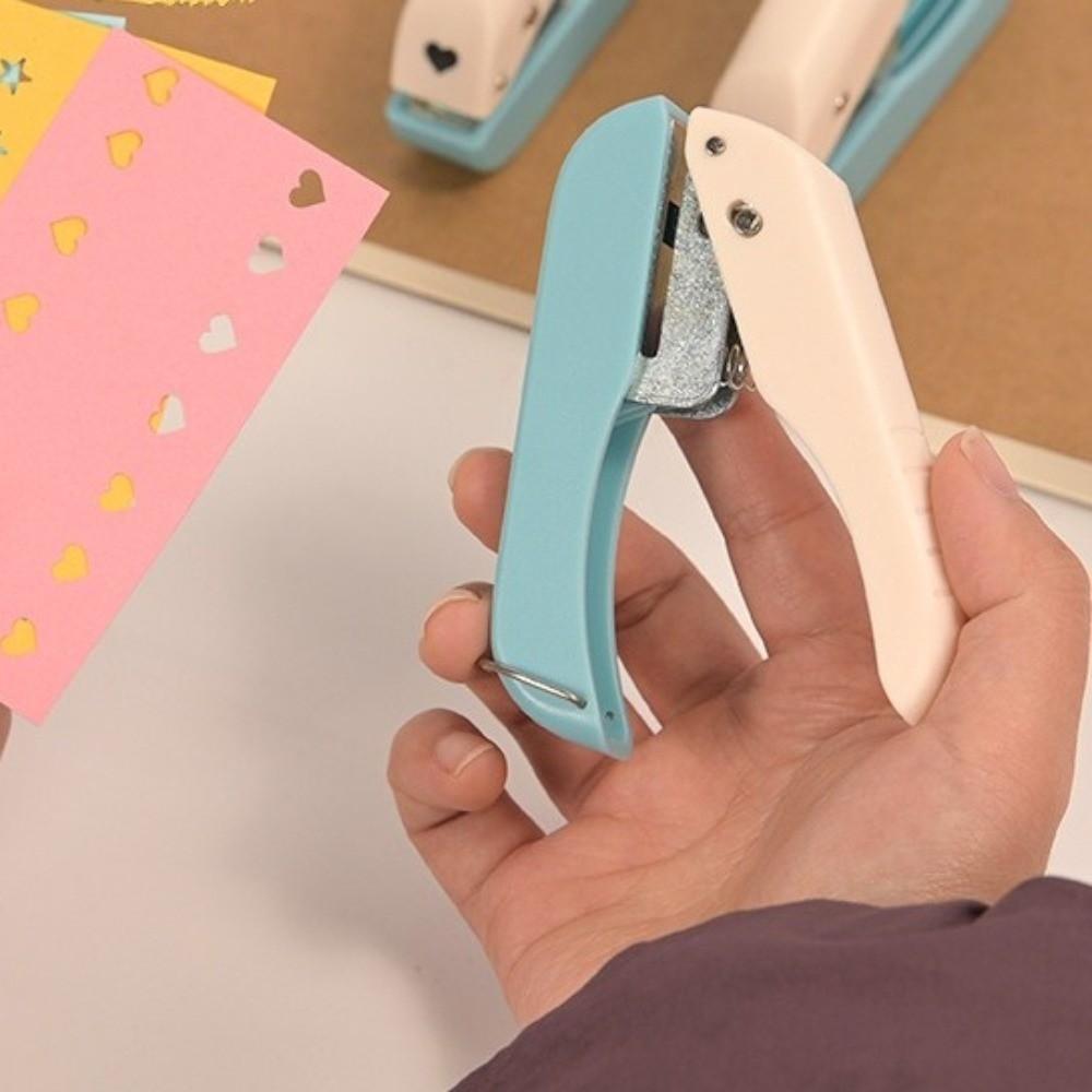 Aesthetic Page Punch Embosser Labor-Saving Punching Machine Handheld Punch  Scrapbook Making