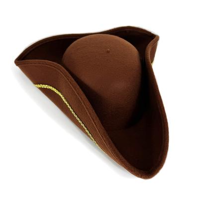 Pirate Hat Retro Tricorne Captain Hat Masquerade Party Hat Skin Friendly Photography Props For Family Gatherings Halloween