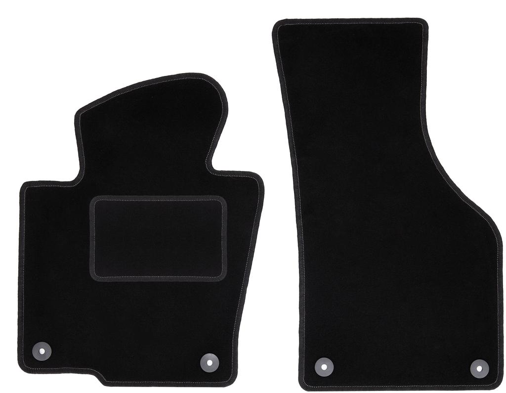 Schwarze Fußmatten für vorne für: Volkswagen Passat B7 Limousine, Kombi, Variant, Alltrack (2010-2014)