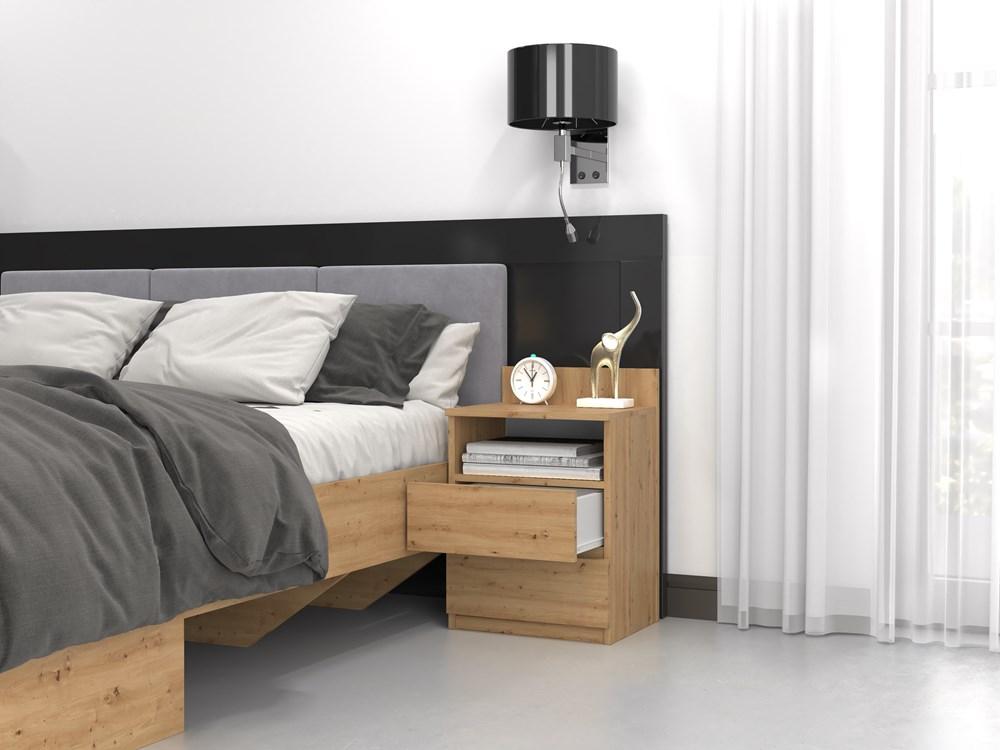 BEDSIDE TABLE BEDROOM M1 ARTISAN OAK