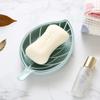 Bathroom Soap Dish Kit Leaf Shaped Soap Holder Drain Soap Box Bathroom Accessories Bathroom Supplies Tools and Measuring Scales