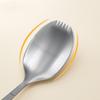 Long Handle Kitchen Spoon Fork Stainless Steel Serving Soup Spoon Integrated Spoon Fork  for Home