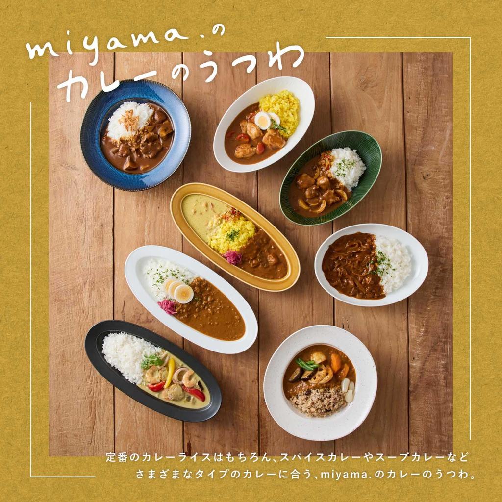 Mino ware curry approximately 25cm microwave and dishwasher crease made in product number "miyama" dish, oval, diameter, safe, pattern, Oribe, Japan,
