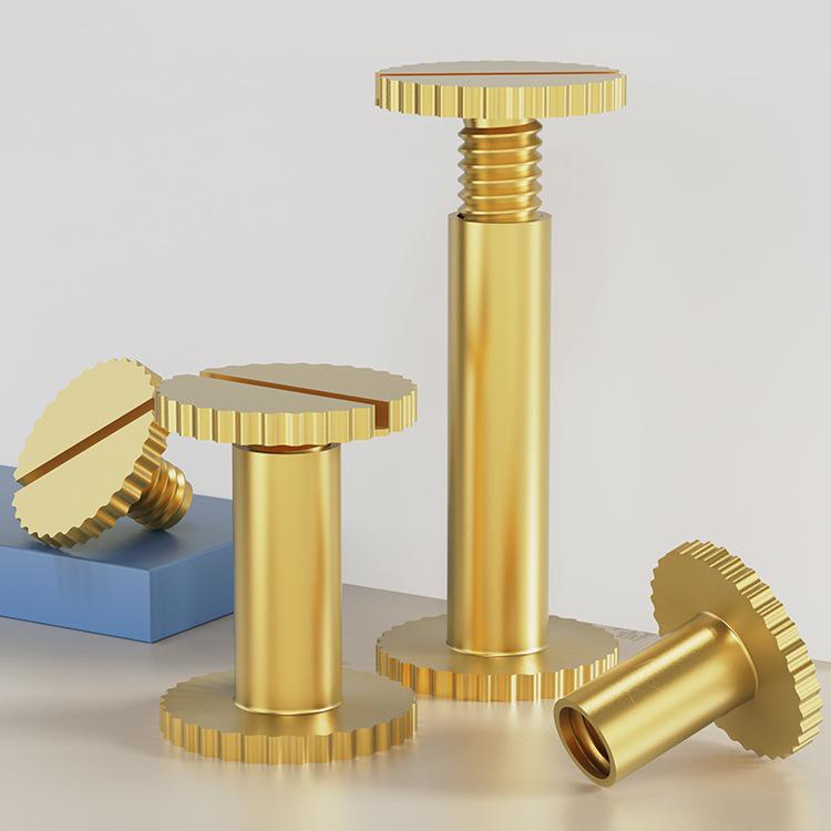 M4/M5 Brass Copper Rivets & Slotted Flat Head Screws with Lock Nut