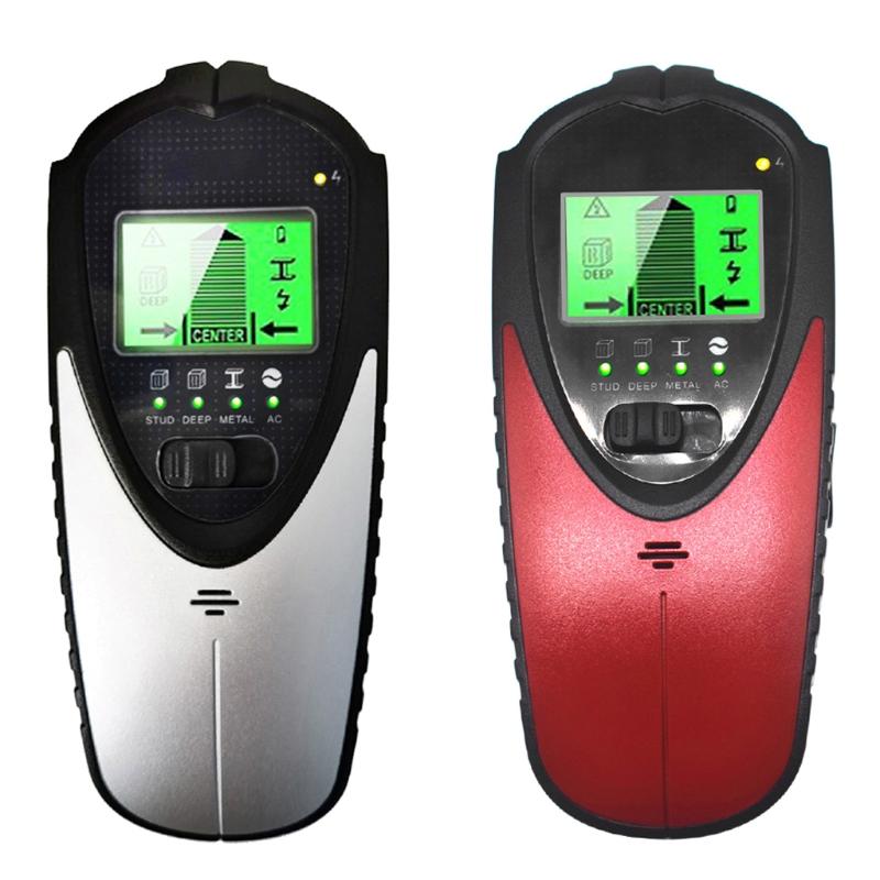 4 in 1 Electric Wood Detector Stud Finder Sensor Wall Scanner Beam Finder Center Finding Compatible for w/ Wood AC Wire