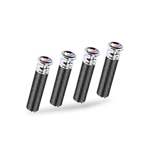 

RegiProb Набор штифтов замка двери автомобиля из 4 штук, карбоновый вид, трехлинейный для BMW