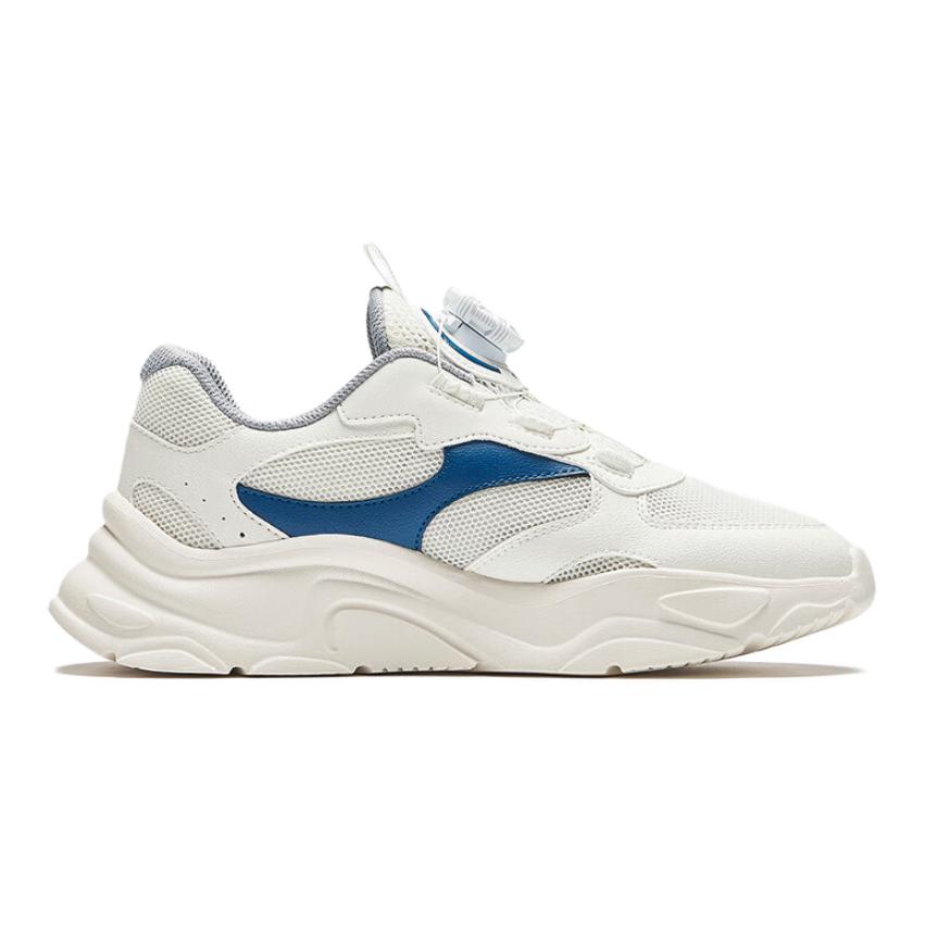 Anta Comfortable Non-Slip Durable Kids Casual Shoes Kids Sneakers White Blue A12438884-1