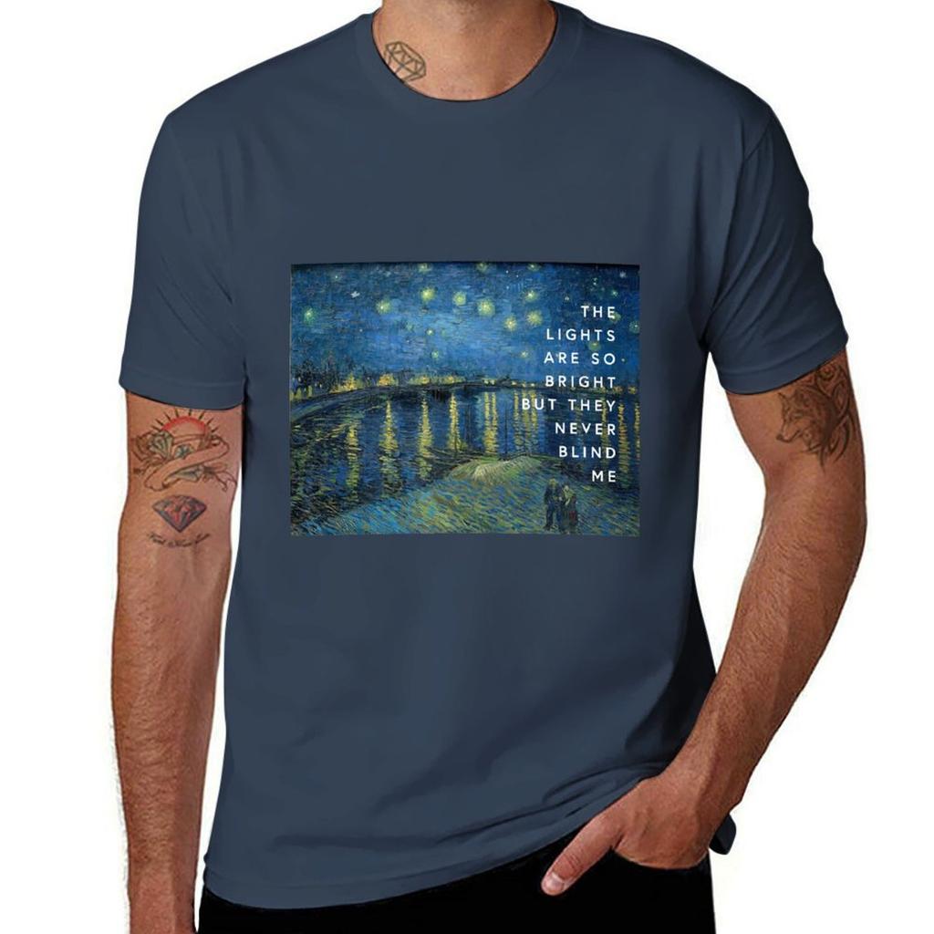 The Lights Are So Bright But They Never Blind Me Tshirt Breathable Gym Short Sleeve Tshirt