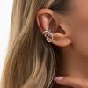 European and American Simple Line Winding Geometric C-shaped Ear Clip Ear Jewelry, Sweet and Cool Ins Hollow Linear Ear Bone Clip