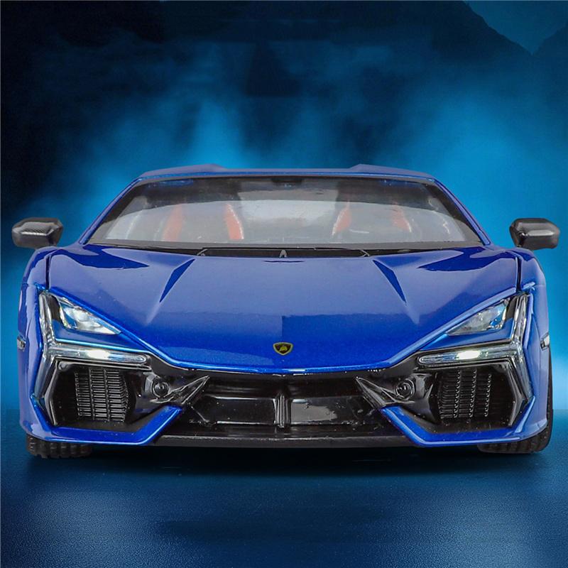 1:24 Lamborghini Revuelto Alloy Sports Car Model Diecasts Metal Track Super Racing Vehicles Car Model Sound and Light Kids Gifts