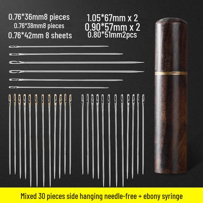 Easy-Thread Sewing Needles for Seniors & Visually Impaired - Ideal for Quilts, Comes with Needle and Thread Box