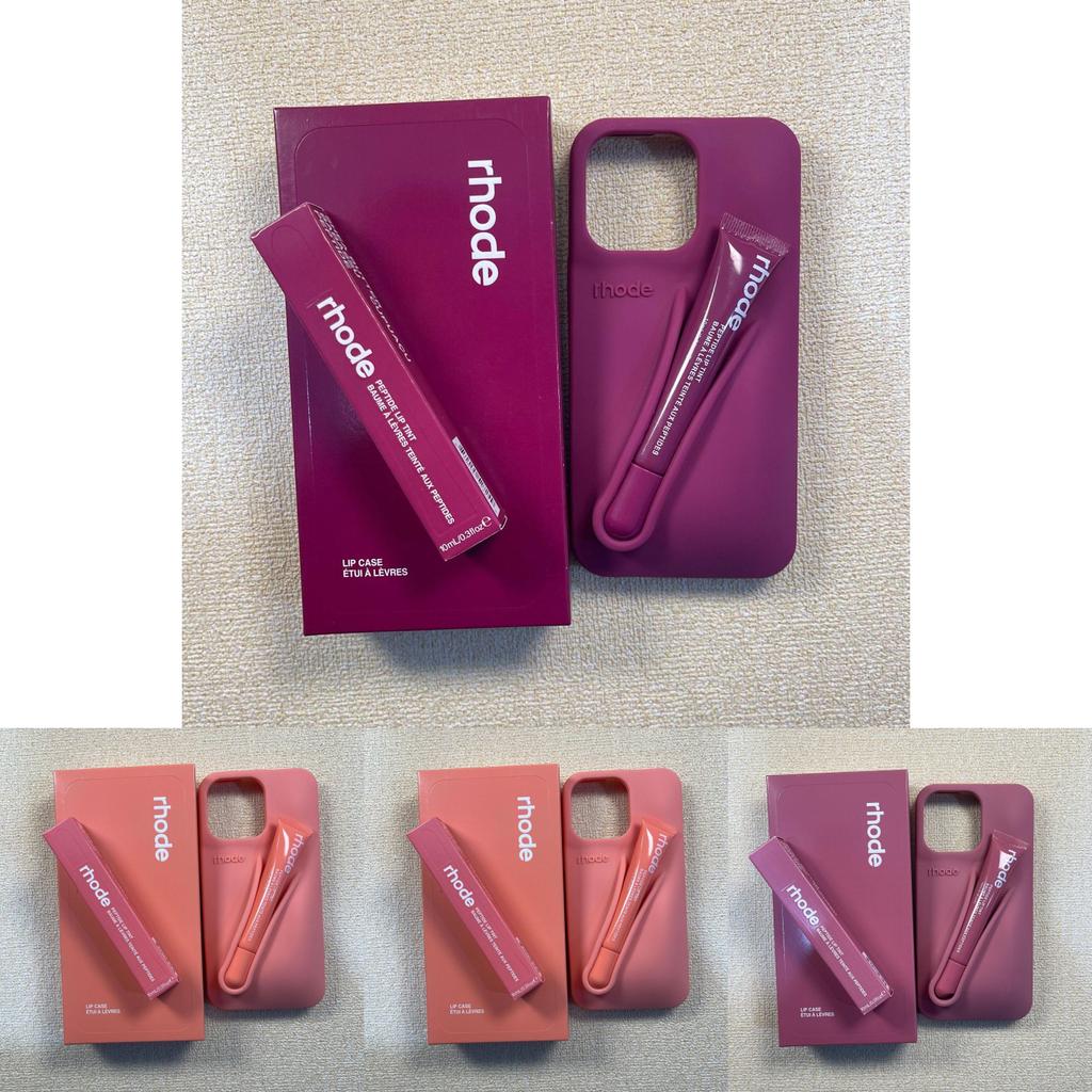 Rhode Lip Gloss Silicone Phone Cover Set For Iphone16 With Creative Design