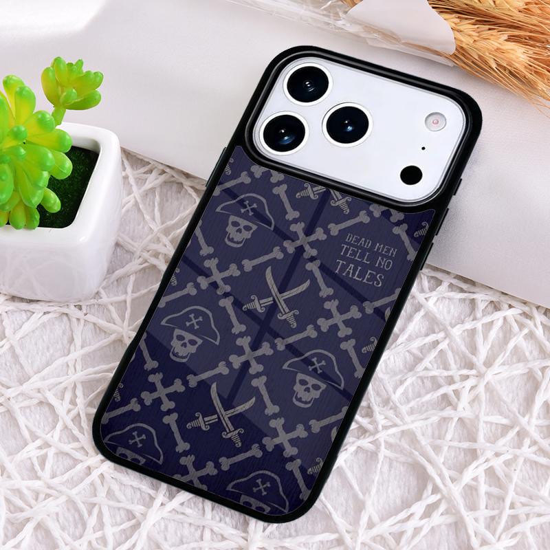 Pirate Skull Cross Bones Shockproof Phone Case for iPhone 17 Air 16e 15 11 12 14 13 Pro Max Cover Coque