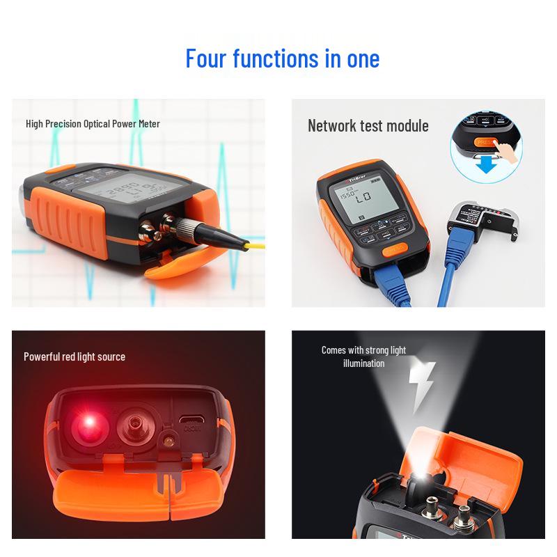 High-Precision Rechargeable Optical Power Meter & Red Light Fiber Optic Pen