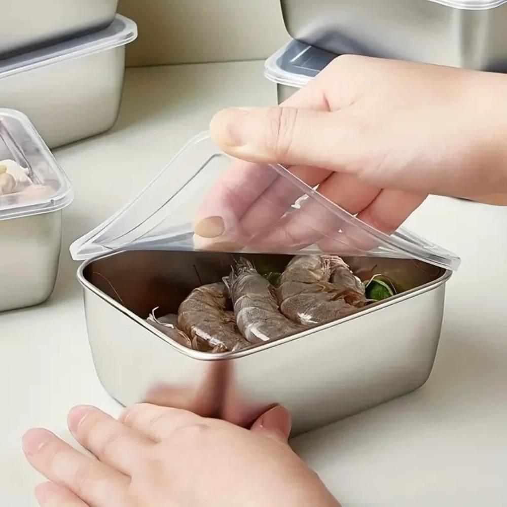 

6Pcs Convenient Preservation Box with Lid Food Grade Sealed Box Durable Picnic Box Outdoor 6Pcs